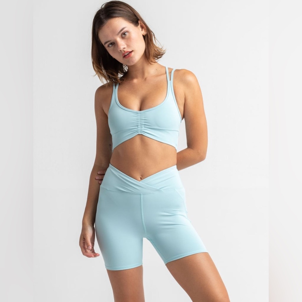 Tilly’s Brand RSQ Powder Blue Women’s Biker Shorts Size L